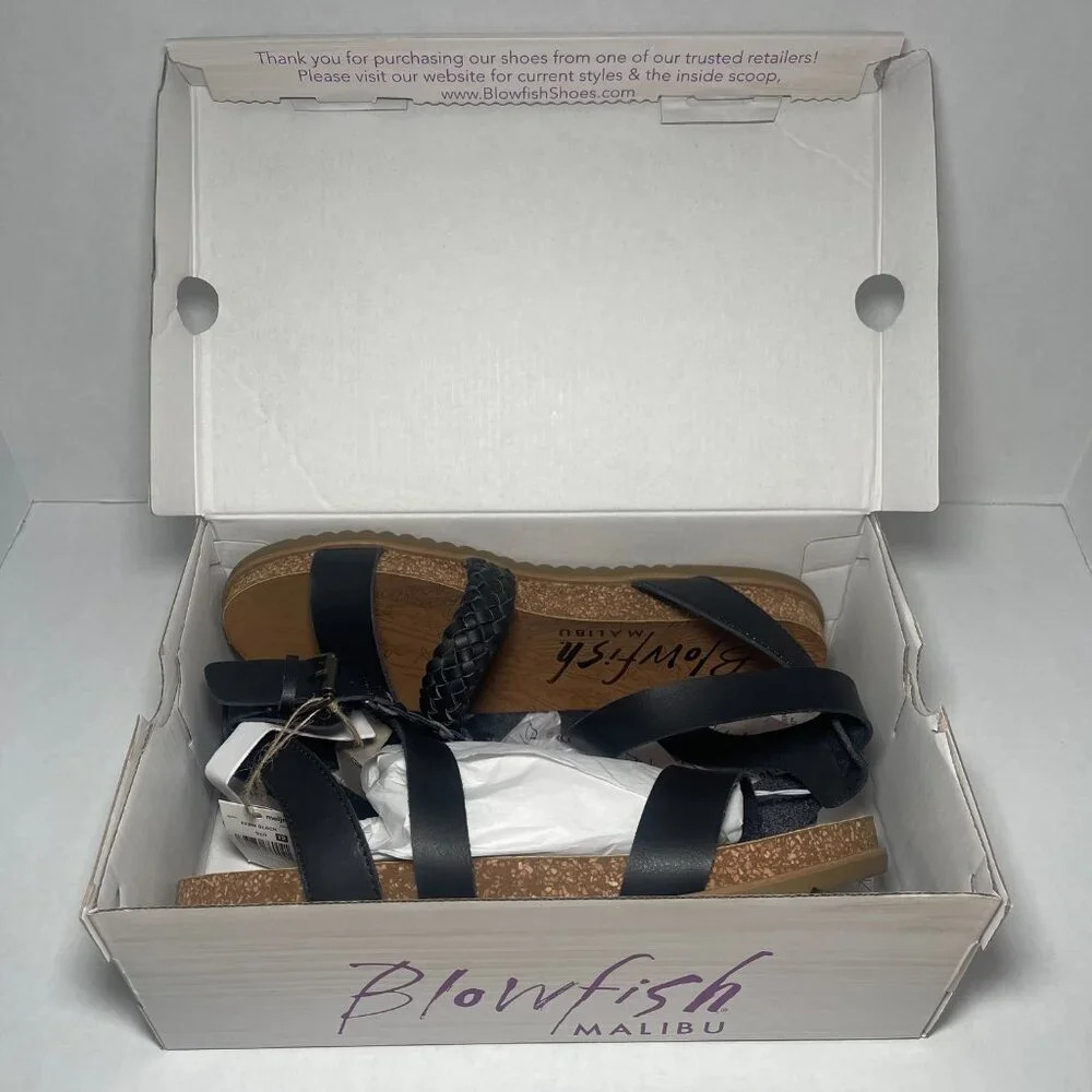 Blowfish Black and Brown Sandals - Picture 2 of 10